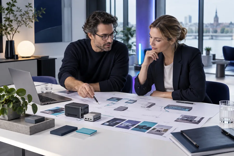 Softwarearchitektur und Schnittstellen werden gemeinsam geplant.